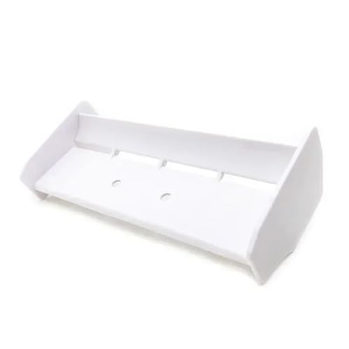 Rc Upgrades Spare for HSP for 94106 94107 94166 1/10 Soft Plastic Rear Spoiler Wing RC for Racing Car & Off-Road for Buggy Accessories(White) - color: WHITE