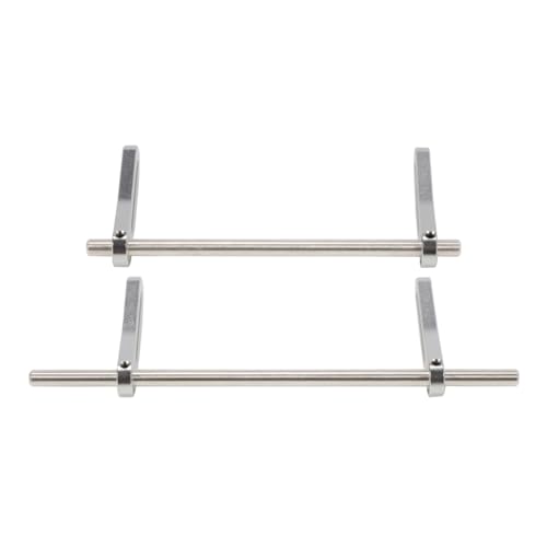 Aluminum Adjustable Front Rear Modular Bumper Mount Set for 1/10 RC Crawler Chassis LCG Rigs Comp Builds TRX4 SCX10 Gspeed Power Wagon Cliffhanger Body (Silver) - color: Silver