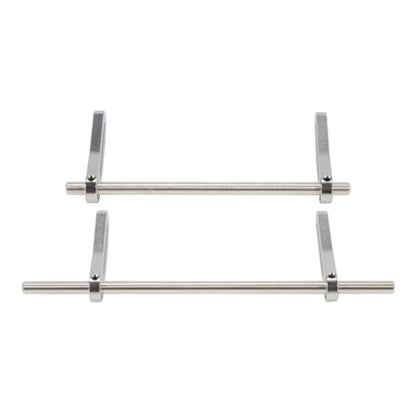 Aluminum Adjustable Front Rear Modular Bumper Mount Set for 1/10 RC Crawler Chassis LCG Rigs Comp Builds TRX4 SCX10 Gspeed Power Wagon Cliffhanger Body (Silver) - color: Silver