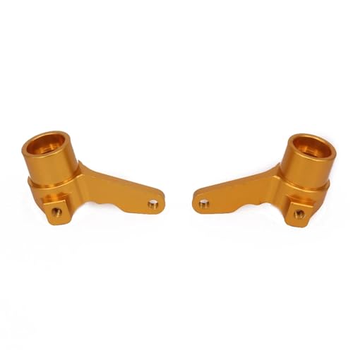 Steering Knuckle Models For Kyosho For Optima 4Wd RCAWD 1/10 2PCS Alloy Steering Hub Carrier Blocks Arm Rc Model Car For Buggy Off-Road Parts(Yellow) - color: Yellow
