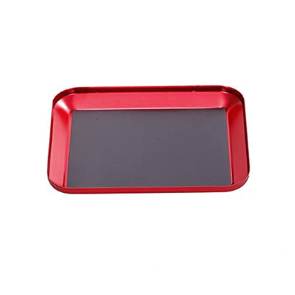 Replacement Part For Rc Accessories Large Model Car Repair Tools Blue Tool Rack Magnetic Aluminium Alloy Tray Disc Screw Parts - (Color: Red) - color: red