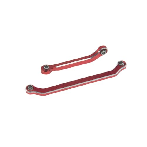 Hobby Details Aluminum Rear Axle Gear Box Skid Link Wheel Upgrade Set for 1/30 Axial SCX30 Jeep Wrangler RC Cars, Red (Steering Link) - color: Steering Link