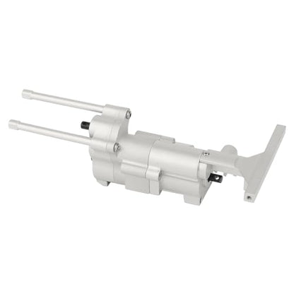 All Metal Gearbox Transmission Case with Gear Set Connector Post Rod for Axial SCX10 Pro 1/10 RC Crawler Upgrade Parts (Silver) - color: Silver