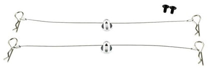 165mm Body Clip Lanyard Retainer W/Silver Aluminum Mount #4036S