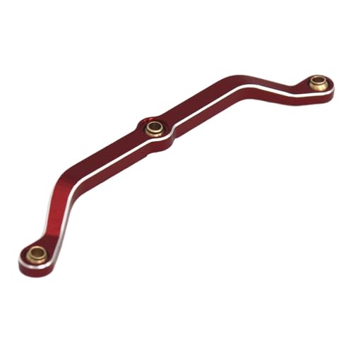 Compatible with C8801 AX-8560 1/18 RC Truck Model Accessory Upgrade Parts Steering Rod Steering Linkage Servo Link RC Car Pull Rod Linkage - color: Red