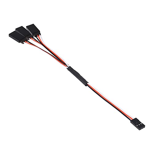 DIANN 20pcs RC Servo Extension Cable 3 Types Servo Y Harness Splitter 3 Pin Connector for RC JR Futaba RC Car Trucks Airplanes Helicopters