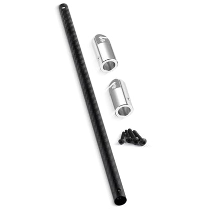 Que-T 1/8 RC Carbon Fiber Center Brace Bar for Arrma Vendetta Infraction 3S BLX Central Chassis Support Bar Upgrade (Black & Silver) - color: Black & Silver