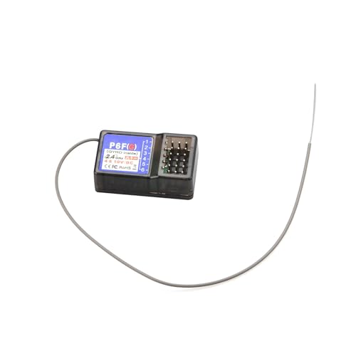 ZEZEFUFU Plastic P6FG Receiver 2.4G 6 Channel Receiver with Gyro for RC X6 Transmitter Remote Controller