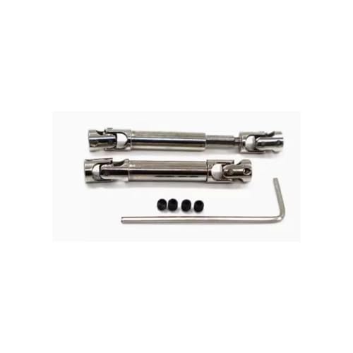 Metal Center Drive Shaft Set, Compatible with 1/18 Scale 4x4 RC Crawler Trucks, CNC Aluminum Alloy Upgrade Part for Enhanced Drivetrain Performance