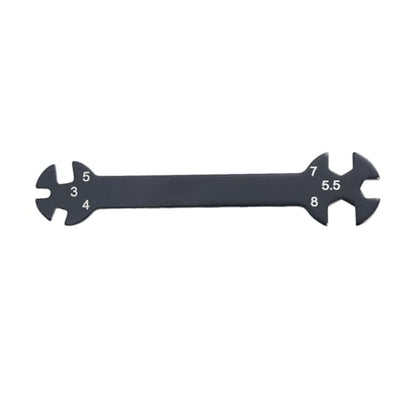 ORFOFE Multifunctional Rod Wrench Tool for Car Turnbuckles Black Adjusting Tool for Easy Use Handy for Mechanics and Enthusiasts