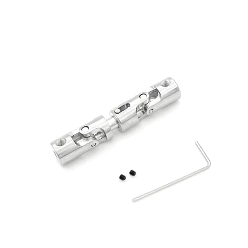 RC Car Transmission Shaft for WPL 1/16 6WD B16 Replacement Transmission Shaft RC Truck Car Universal Joint Shaft Upgrade Parts Metal CVD Drive Shaft Center Shaft(Silver,Size 2) - color: Silver, size: Size 2