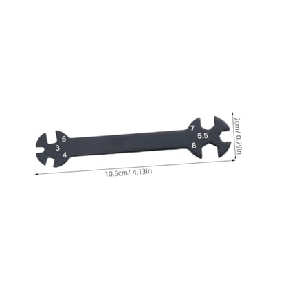 DOITOOL 2pcs Multifunctional Rod Wrench Tool for Turnbuckles Black Wrench for Cars and Home Repairs for Tight Spaces and Easy Access