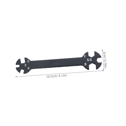 DOITOOL 2pcs Multifunctional Rod Wrench Tool for Turnbuckles Black Wrench for Cars and Home Repairs for Tight Spaces and Easy Access