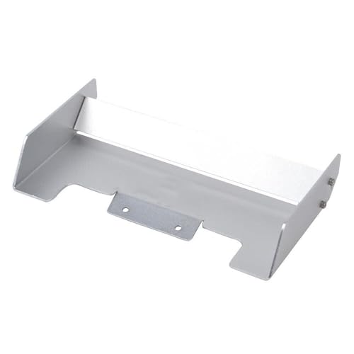 Metal Rear Wing for Tamiya 1/10 TT-02B DF-02 DT-02 RC Car Tail Wing Rear Spoiler Wing Parts (Silver) - color: Silver