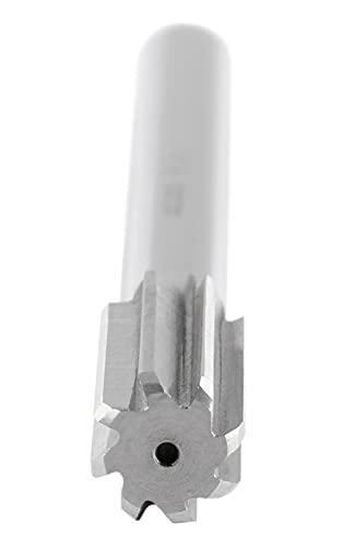 Accusize Industrial Tools 15.0 mm H.S.S. M2 Straight Shank Straight Flute Chucking Reamers, Right Hand, Shank Dia 11 mm, 6 Flute, 8'' Oal, 0400-5150 | 15.0 mm HSS M2 Straight Shank Straight Flute Chucking Reamers, RH, Shank 11 mm, 6 Flute, 8" OAL - size: