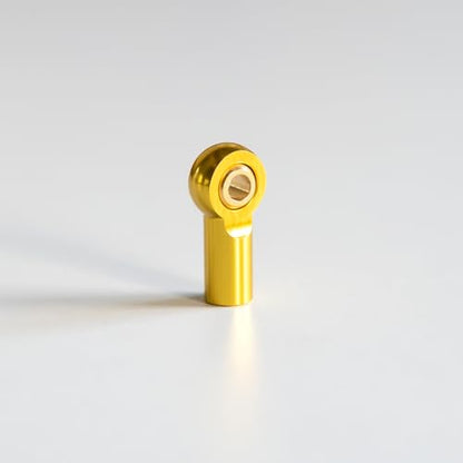 [20Pcs] M3 RC Ball Joint Rod End Links, CNC Aluminum Alloy M3 Rod Ends with Gold-Plated Copper Ball, Precision Linkage Ends for 1/10 RC Crawler Axial SCX10, Traxxas, Tamiya, Redcat -Golden - color: Golden