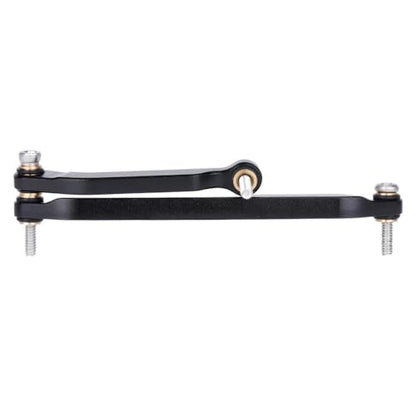 RC Steering Link Aluminum Alloy Steering Rod Linkage Remote Control Truck Replacement CNC Machined Part Suitable for SCX30 Model, Black - color: Black