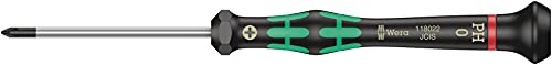 Wera 2035/6 Kraftform MicroSlotted/Phillips Electronics Screwdriver Set and Rack, 6-Piece - size: Slotted: 2.5x80 mm, 3x80 mm, 3.5x80 mm, 4x80 mm