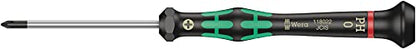 Wera 2035/6 Kraftform MicroSlotted/Phillips Electronics Screwdriver Set and Rack, 6-Piece - size: Slotted: 2.5x80 mm, 3x80 mm, 3.5x80 mm, 4x80 mm