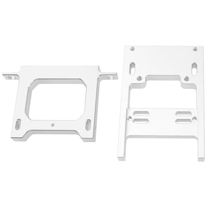 Metal Steering Servo Mount Fixed Bracket & Rear Bumper Trailer Hook Compatible with WPL B1 B14 B16 B24 B36 1/16 RC Car Upgrade Parts