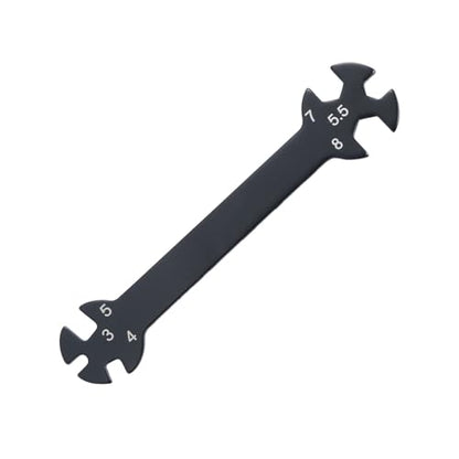 DOITOOL Multifunctional Rc Turnbuckle Wrench Tool Rod Adjusting Tool for Rc Cars Black Finish for Precision Repairs and Adjustments