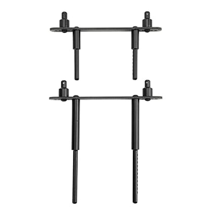 RC Body Post Mounts, Aluminum Alloy RC Shell Columns Front Rear Body Mount Post for Axial SCX10 90046 90047 1/10 Car Crawler Accessories (Black) - color: Black