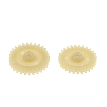 Replacement Part For 2Pcs Plastic Racing Car 1/28 Reduction Gears 27/29 Pinion For K989-31 Kits RC Car Parts