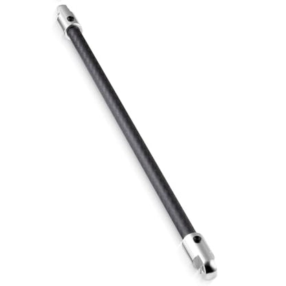 Que-T 1/8 RC Carbon Fiber Center Brace Bar for Arrma Vendetta Infraction 3S BLX Central Chassis Support Bar Upgrade (Black & Silver) - color: Black & Silver