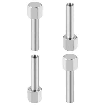 MOHERO Metal Center Nuts for 1/10 RC Crawler Car SCX10 Wraith 12mm Wheel Hub Hex Drive Adaptor 25mm Extension (25mm) - color: 25mm