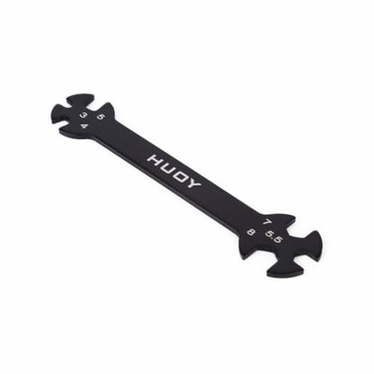 6 in 1 RC Hudy Special Tool Wrench for Mounting RC Drone Car Boat 3/4/5/5.5/7/8MM Turnbuckle and Nut(2 Pieces) - color: 2 Pieces
