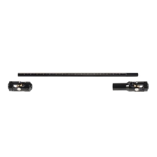 SCX10 Drive Shaft 2PCS SCX10 Driveshaft Stainless Steel Rear Front Driver Shaft 68-229mm Cut to Length for 1/10 RC Crawler LCG Rig Sportsy Scalers GSPEED Capra SCX10 Pro Element DIY SCX10 (Black) - color: Black