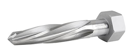Accusize Industrial Tools H.S.S. Aligning Reamer - 1-1/16'' Diameter, 5'' Flute, 7'' OAL, Hex Shank, Spiral Flute, 0523-6055 - size: 1-1/16 inch