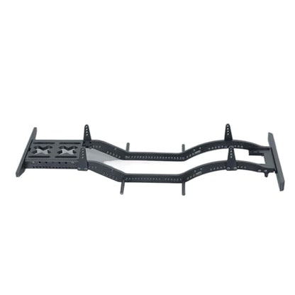 for Axial for SCX10 D90 TF2 B5 1/10 Metal for Chassis Set Rails Frame with Shock Towers for Leaf Springs Mounting Holes RC Crawler Upgrade RC Car Parts