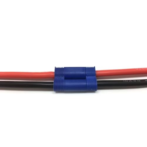 12awg Female Male EC5 Connector Charge Cable Silicone Wire For RC Car Lipo Battery Tracked Vehicle Parts And Upgrade Replacement Use RC Car Upgrade Part(Female) - size: Female