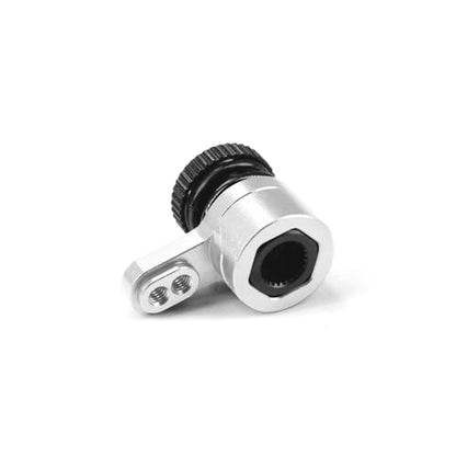 25T Servo Arm for ARRMA 1/18 Granite Grom/1/18 Typhon GROM/1/18 Mini LMT 4X4/1/18 UTB18 Capra Upgrade Parts (Silver) - color: Silver