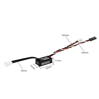 FTVOGUE RC Motor ESC Combo 50A Brushless Power Kit for 1/24 1/18 1/16 1/12 Crawler Cars with WiFi Link Adapter Design Programmable Parameters 3A BEC Output
