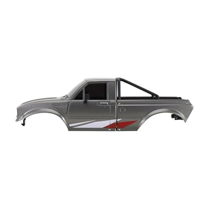 RC Spare Part Compatible with TRX4M for Defender for Bronco for Pickup Hard Body Shell with Bed Rack 1/18 RC Crawler Car Upgrade Parts(Gray) - size: Gray