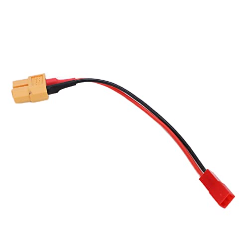 XT60 Female Plug to JST Female Cable, 13.7cm Soft Silicone Wire with High Flexibility, for RC Car Airplane Ship