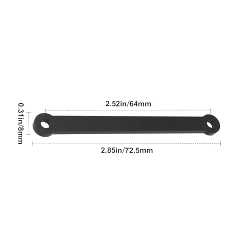 Hobbypark Aluminum Tie Bar and Suspension Hinge Pins for 2WD Traxxas Rustler VXL Slash Stampede Bandit Nitro Sport,Replacement of 2532 2640 (Black) - color: Black