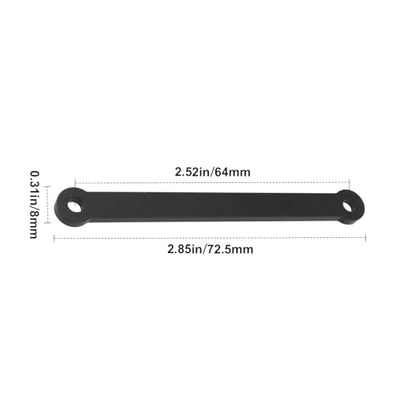 Hobbypark Aluminum Tie Bar and Suspension Hinge Pins for 2WD Traxxas Rustler VXL Slash Stampede Bandit Nitro Sport,Replacement of 2532 2640 (Black) - color: Black