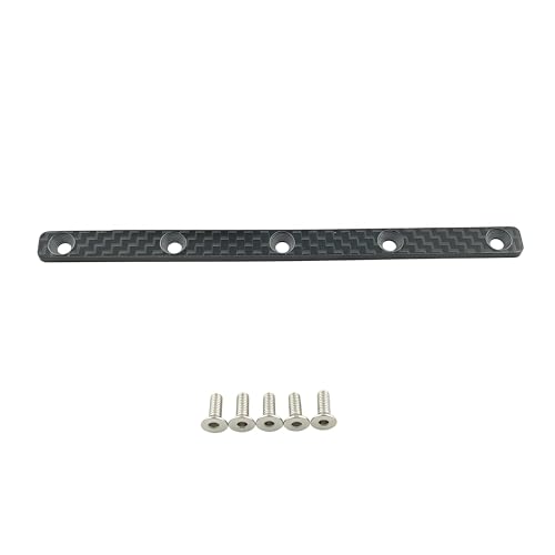 Carbon Fiber Chassis Reinforcement Plate for Tamiya TT-02 1/10 RC Car | Upgrade Parts,High Rigidity,Lightweight Design,Precision Fit,High Strength,Improved Stability,Easy Installation
