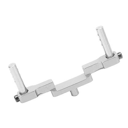 RC Body Post Mounts, CNC Machined Aluminum Alloy RC Front Mount Shell Column Compatible with SCX24 1/24 RC Cars(Silver)