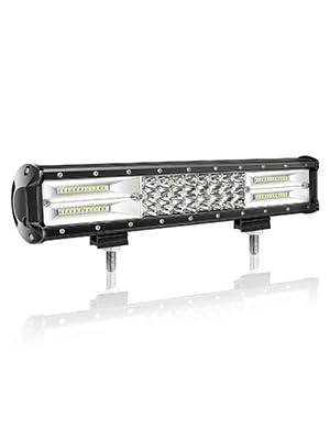 Willpower 15 Inch 216W Led Light Bar Spot Flood Combo Beam 12V 24V Fog Work Lamps Driving Offroad Lights for 4x4 Truck Tractor Boat Car ATV UTV SUV - size: 15'' - 216W - Combo