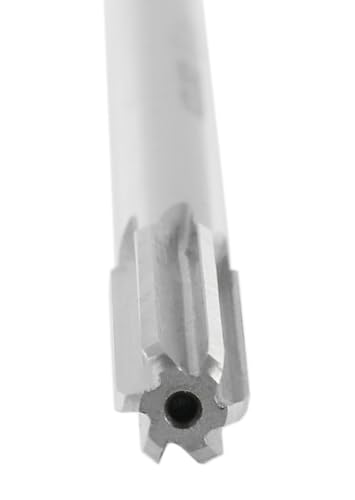 Accusize Industrial Tools Chucking Reamer, 8.0 mm, 0400-5080 | 8.0 mm ANSI HSS M2 Straight Shank Straight Flute Chucking Reamers, Right Hand, 7.04 mm Shank, 6 Flute, 6" OAL - size: 8.0 mm