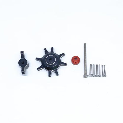KingVal RC Tire Clamp Tyre Wheel Assembly and Disassembly Tool for 1/10 RC Car 1.9'' 2.2'' Beadlock Wheels Hub Tire (Black) - color: Black