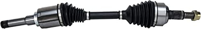 Detroit Axle - 2.4L Front CV Axle Shafts for 2010-2017 Chevrolet Equinox | GMC Terrain 2011 2012 2013 2014 2015, 2 CV Axle Shafts Assembly Replacement - size: 2X1700055-NEW/Pair