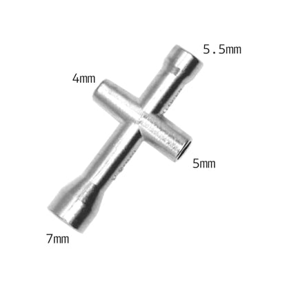 RC Wheel Hex Hubs Wrench Spanner Repair Tools, Phillips Shape Hexagonal Screwdriver Socket 4mm 5mm 5.5mm 7mm for Model Car Truck Buggy