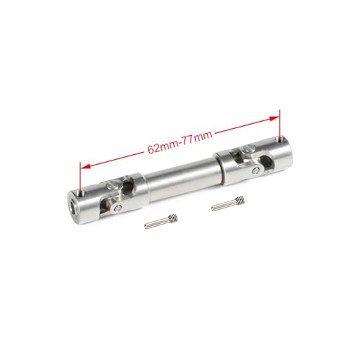 RC Car Transmission Shaft For Axial 1/18 For UTB18 For Capra For Unlimited For Trail Buggy Upgrade Drive Shaft Universal Joint Driveshaft RC Rock Crawler Car Parts(62mm) - size: 62mm