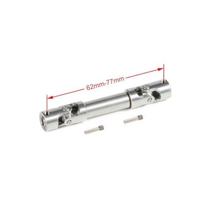 RC Car Transmission Shaft For Axial 1/18 For UTB18 For Capra For Unlimited For Trail Buggy Upgrade Drive Shaft Universal Joint Driveshaft RC Rock Crawler Car Parts(62mm) - size: 62mm