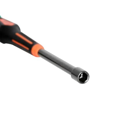 Precision 4.5mm Metric Hex Nut Driver Socket Wrench Screwdriver with 60mm Cr-V Steel Round Shaft for RC Car Repair Tool